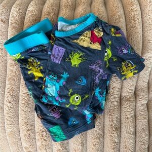 Little Sleepies Monsters Inc Shorties 3T Pajamas